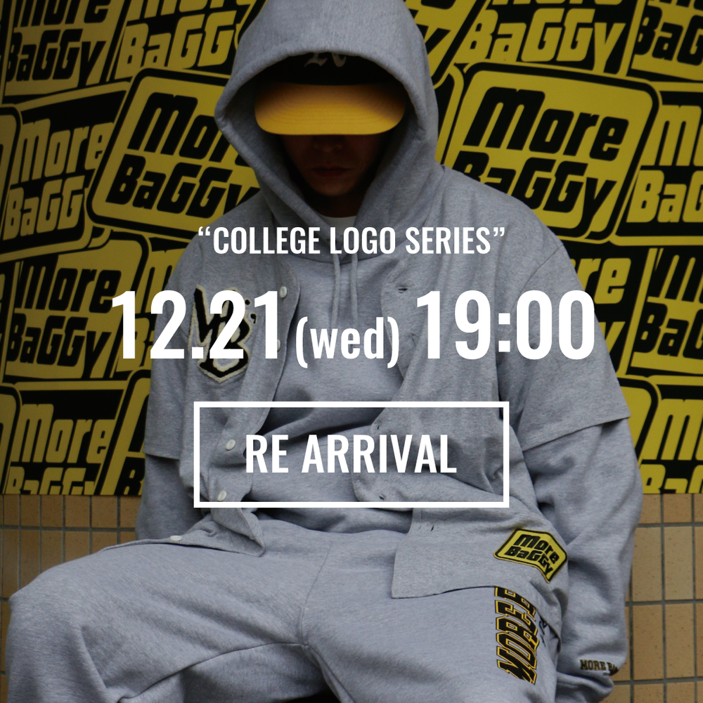 COLLEGE LOGO SERIES再販売&ボンボンニットキャップも販売決定！