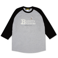 Load image into Gallery viewer, MB BUDDIES RAGLAN SLEEVE GRAY/ BLACK
