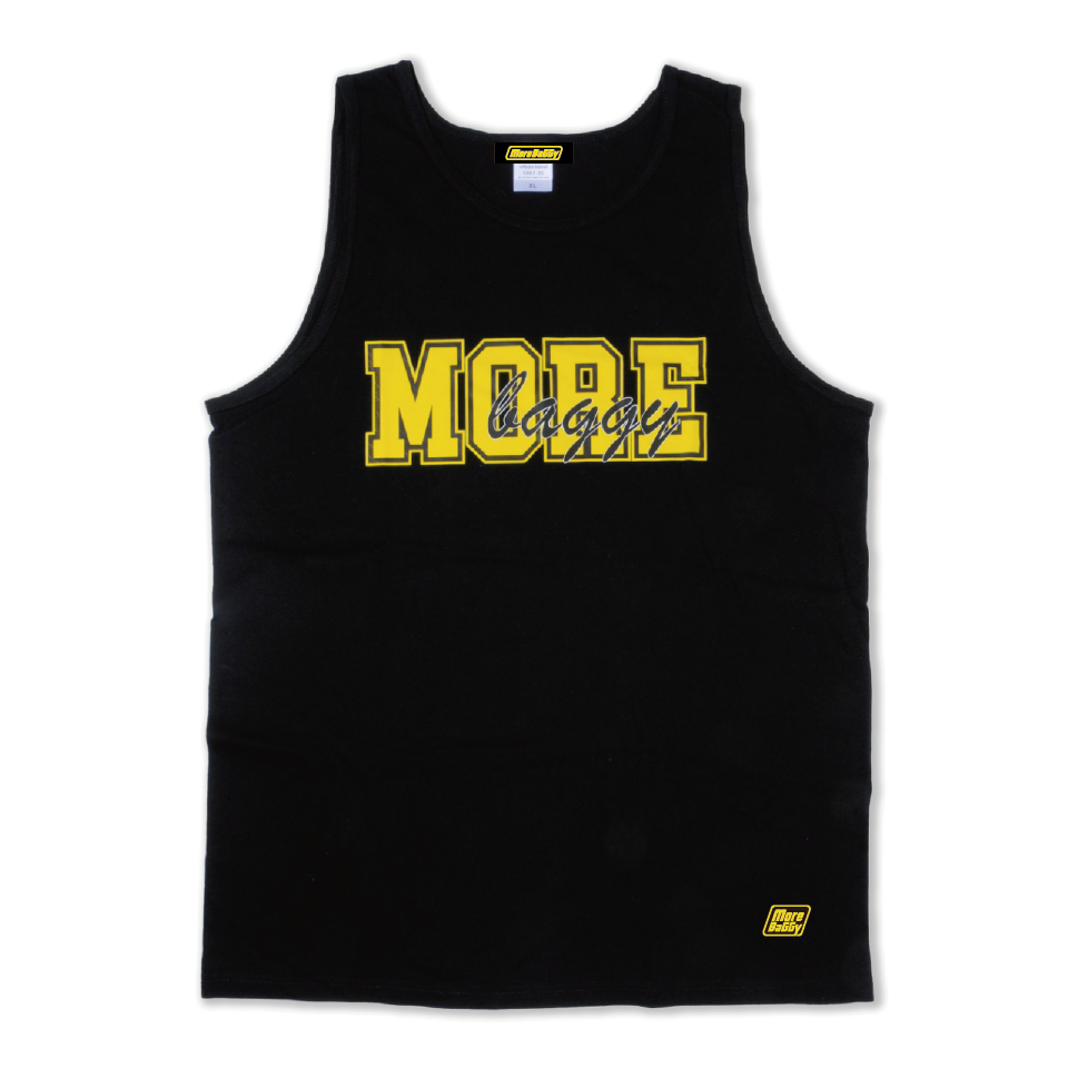 MORE BAGGY NUMBERING TANK TOP BLACK