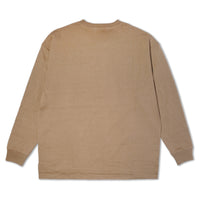 Load image into Gallery viewer, MORE BAGGY LONG SLEEVE POCKET TEE BEIGE
