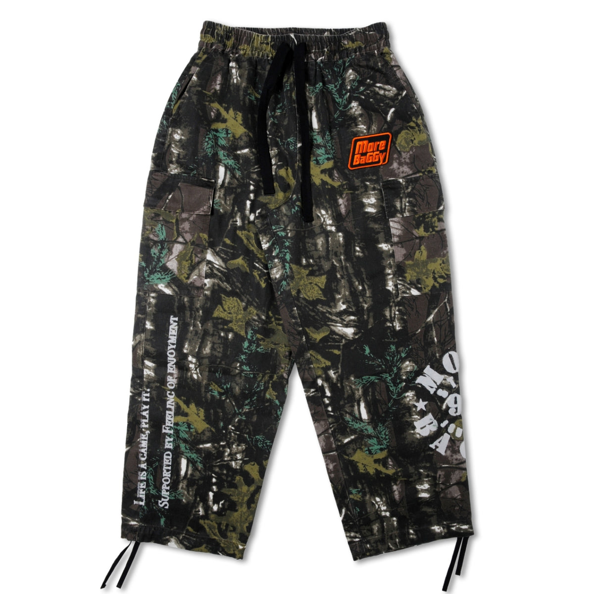MORE BAGGY STONE WASH MILITARY CARGO PANTS REAL TREE