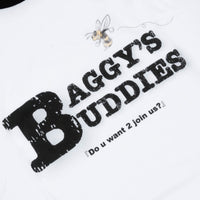 Load image into Gallery viewer, MB BUDDIES RAGLAN SLEEVE WHITE/ BLACK
