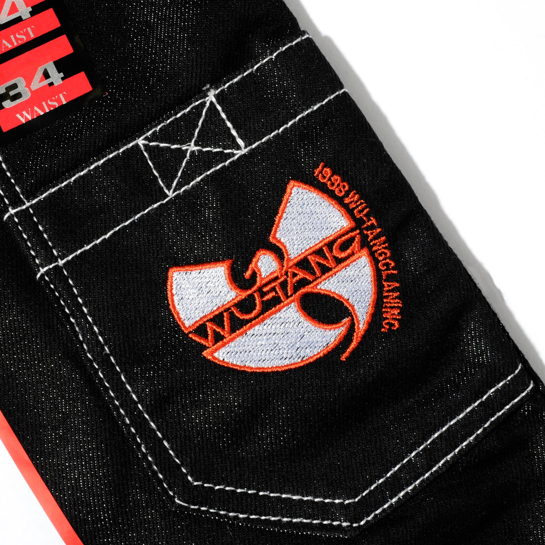 WU-TANG CLAN BLACK DENIM PANTS 