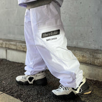 Load image into Gallery viewer, MB NYLON TRACK PANTS WHITE
