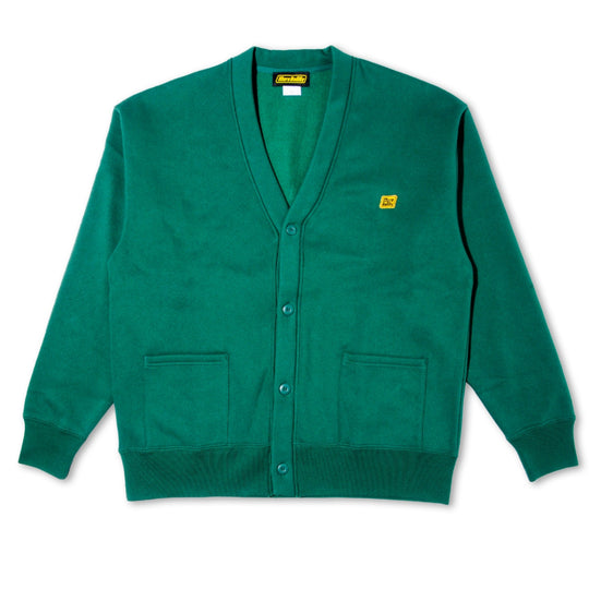 MB ONE POINT LOGO CARDIGAN GREEN | MORE BAGGY