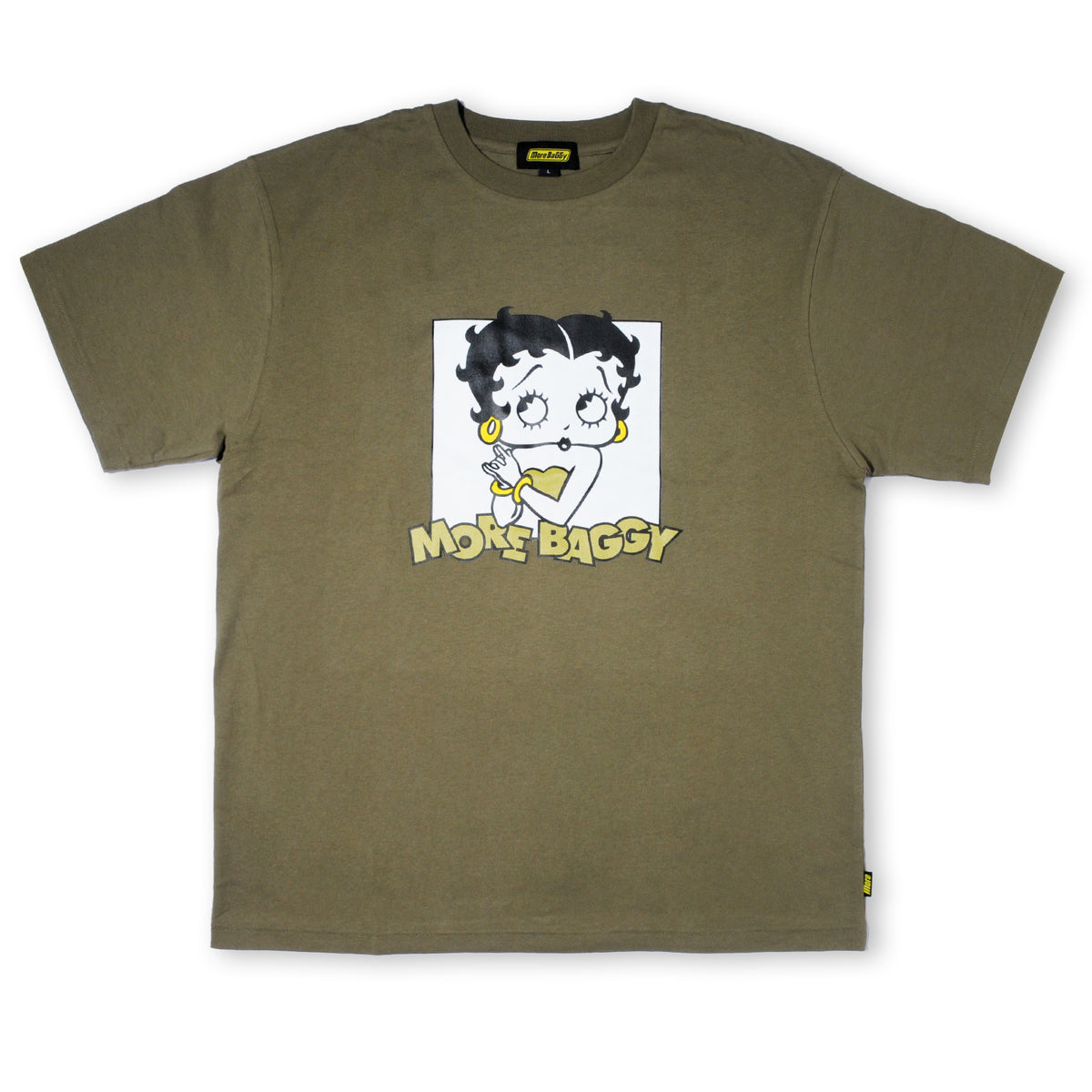 MORE BAGGY × BETTY BOOP COLLABORATION TEE KHAKI