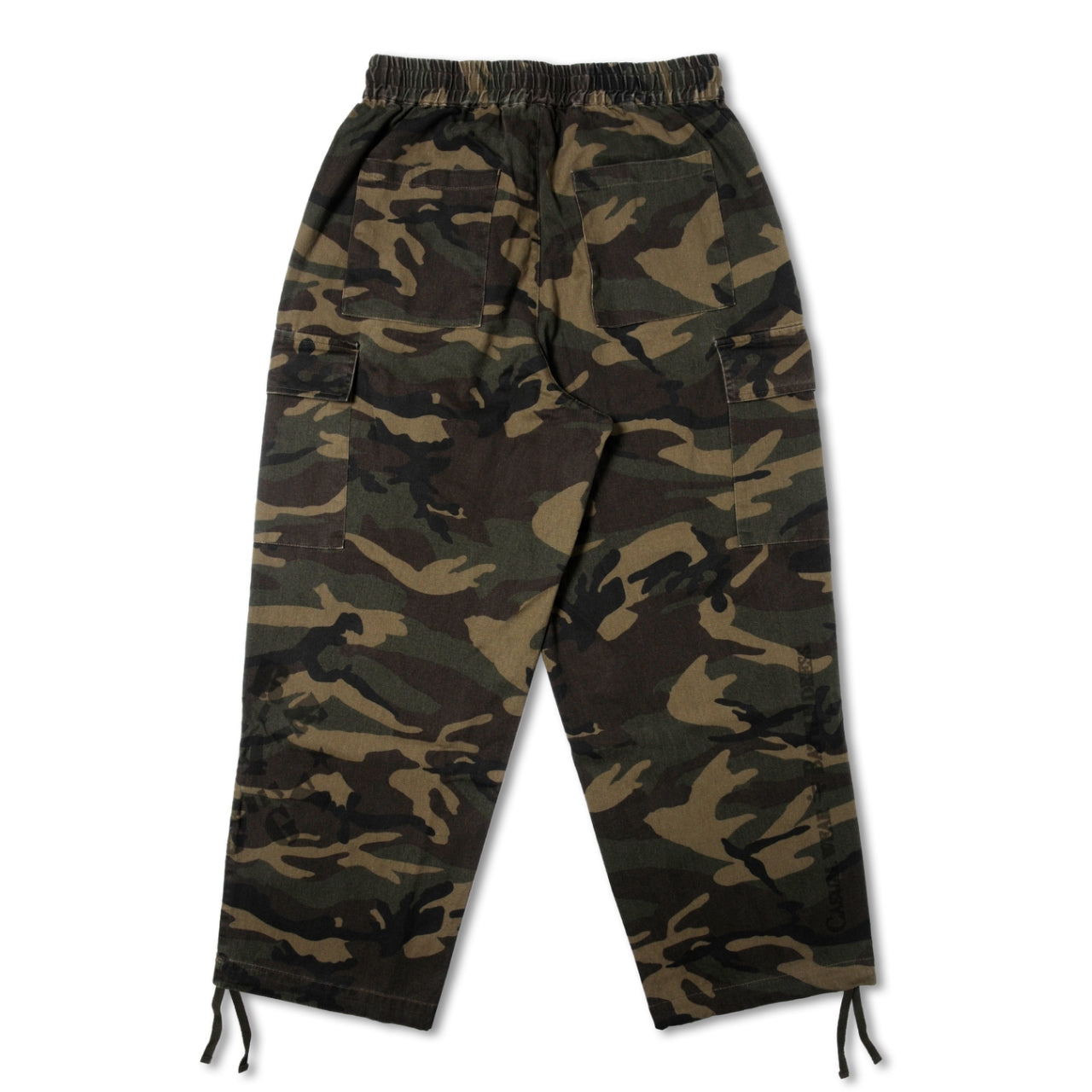 MORE BAGGY STONE WASH MILITARY CARGO PANTS WOODLAND