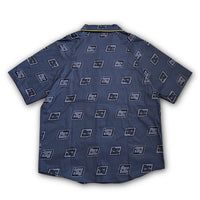Load image into Gallery viewer, MORE BAGGY LOGO PATTERNED SHIRT BLACK
