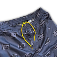Load image into Gallery viewer, MORE BAGGY LOGO PATTERNED HARF PANTS BLACK

