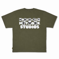 Load image into Gallery viewer, MORE BAGGY NETWORK STUDIOS TEE KHAKI
