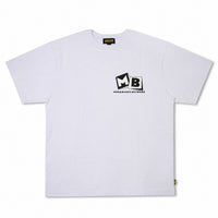 Load image into Gallery viewer, MORE BAGGY NETWORK STUDIOS TEE WHITE
