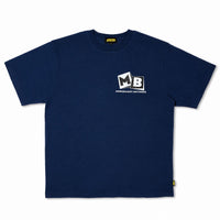 Load image into Gallery viewer, MORE BAGGY NETWORK STUDIOS TEE NAVY
