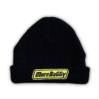 Load image into Gallery viewer, MORE BAGGY ROLL KNIT CAP YELLOW×BLACK
