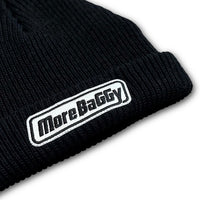 Load image into Gallery viewer, MORE BAGGY ROLL KNIT CAP BLACK×GRAY
