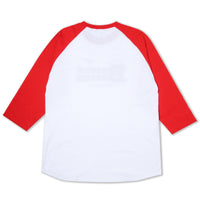 Load image into Gallery viewer, MB BUDDIES RAGLAN SLEEVE WHITE/ RED
