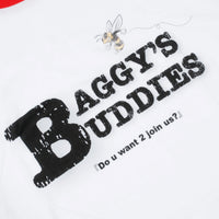 Load image into Gallery viewer, MB BUDDIES RAGLAN SLEEVE WHITE/ RED
