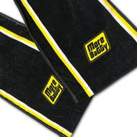 Load image into Gallery viewer, MORE BAGGY MUFFLER TOWEL BLACK
