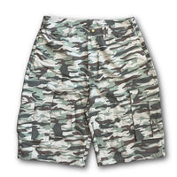 Load image into Gallery viewer, MORE BAGGY MILITARY CARGO HARF PANTS WOODLAND
