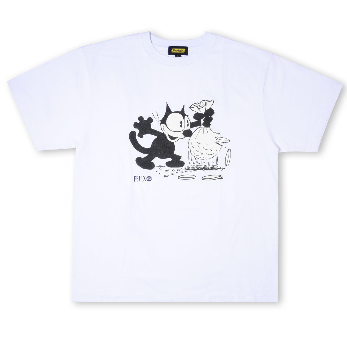 MB LIMITED ITEM FELIX THE CAT MAKE MONEY TEE WHITE