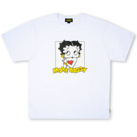 Load image into Gallery viewer, MORE BAGGY × BETTY BOOP COLLABORATION TEE WHITE
