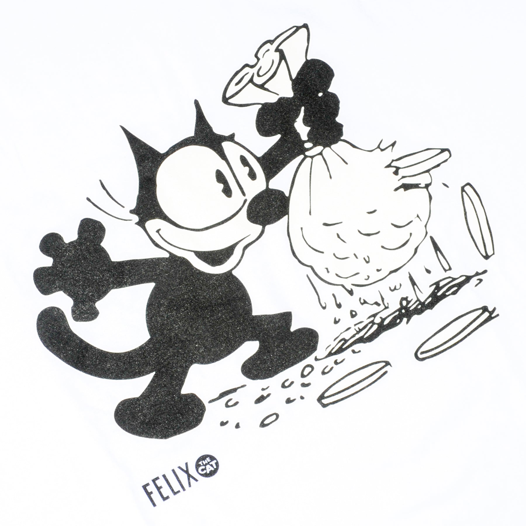 MB LIMITED ITEM FELIX THE CAT MAKE MONEY TEE WHITE | MORE BAGGY