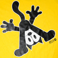 Load image into Gallery viewer, MB LIMITED ITEM FELIX THE CAT BACK PRINT TEE YELLOW
