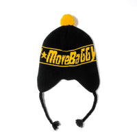 Load image into Gallery viewer, MB BOM BOM EAR FLAP KINT CAP BLACK

