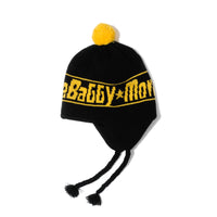 Load image into Gallery viewer, MB BOM BOM EAR FLAP KINT CAP BLACK
