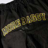 Load image into Gallery viewer, MB FRONT LOGO WIDE PANTS BLACK
