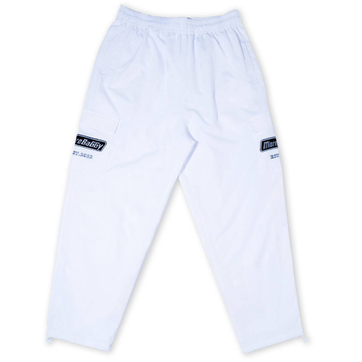 MB NYLON TRACK PANTS WHITE