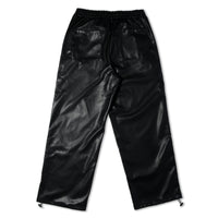 Load image into Gallery viewer, MB ONE POINT LOGO PU LEATHER PANTS BLACK
