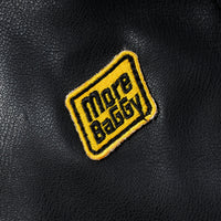 Load image into Gallery viewer, MB ONE POINT LOGO PU LEATHER PANTS BLACK
