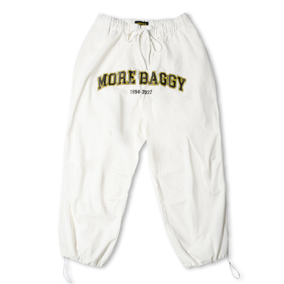 MB FRONT LOGO WIDE PANTS WHITE