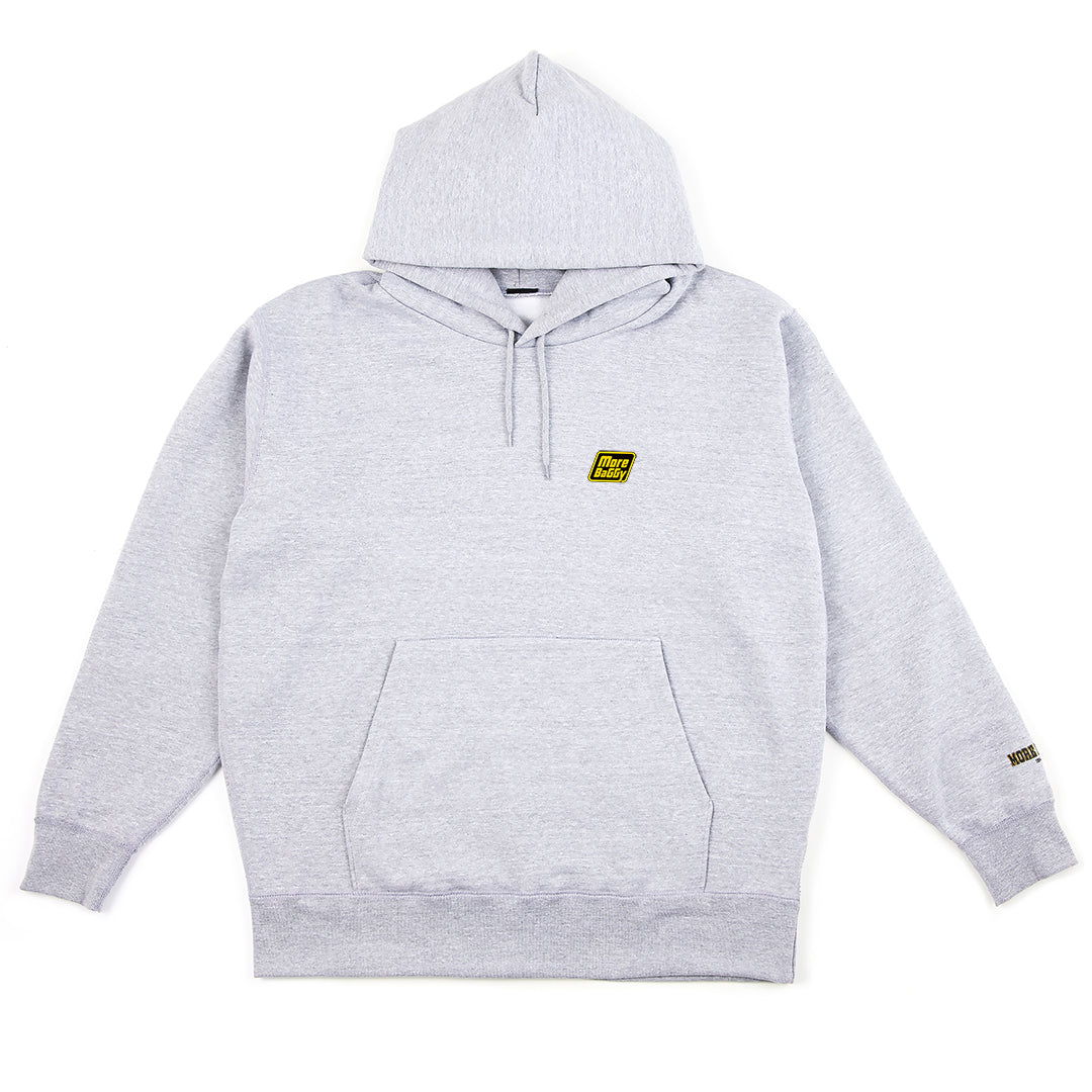 MORE BAGGY COLLEGE LOGO SERIES HOODIE GRAY